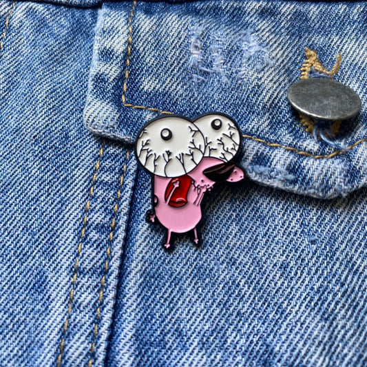 PIN PERRO COBARDE OJON