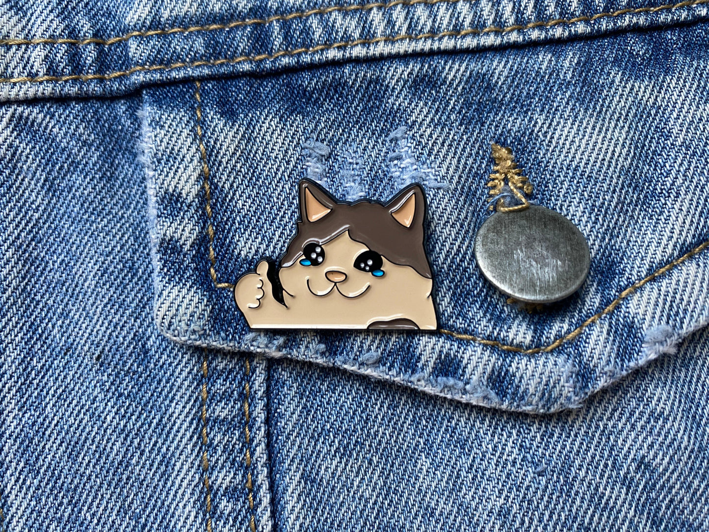 PIN GATO TRISTE