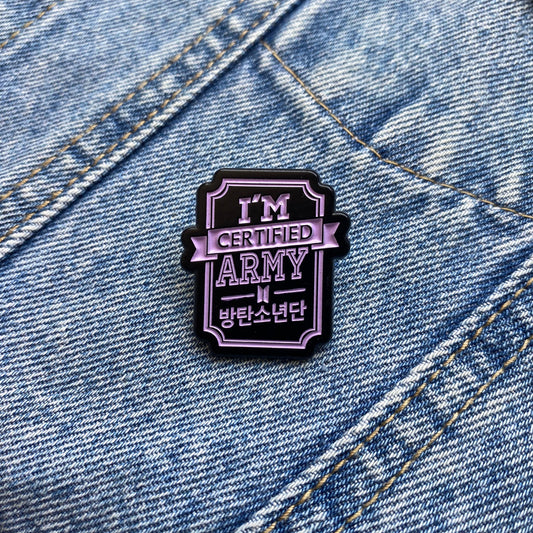 PIN CERTIFIED ARMY